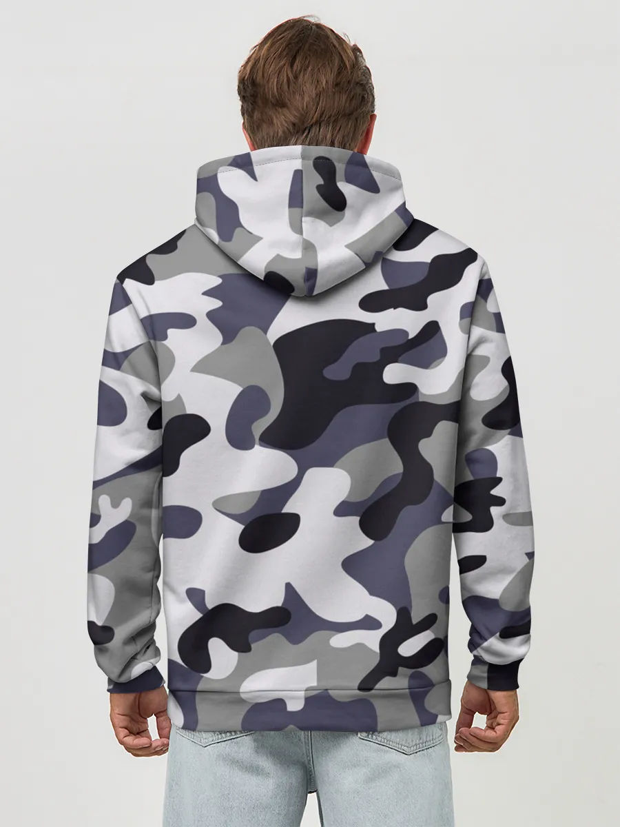 Худи мужской база хлопок / Городской камуфляж