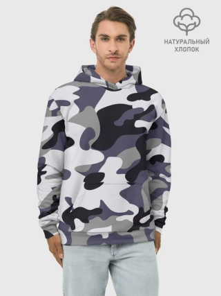 Худи мужской база хлопок / Городской камуфляж