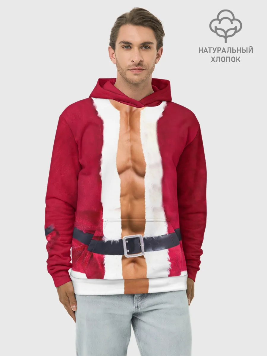 Худи мужской база хлопок / Костюм Деда Мороза