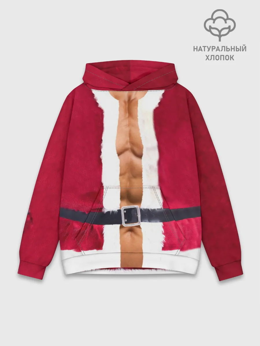 Худи мужской база хлопок / Костюм Деда Мороза