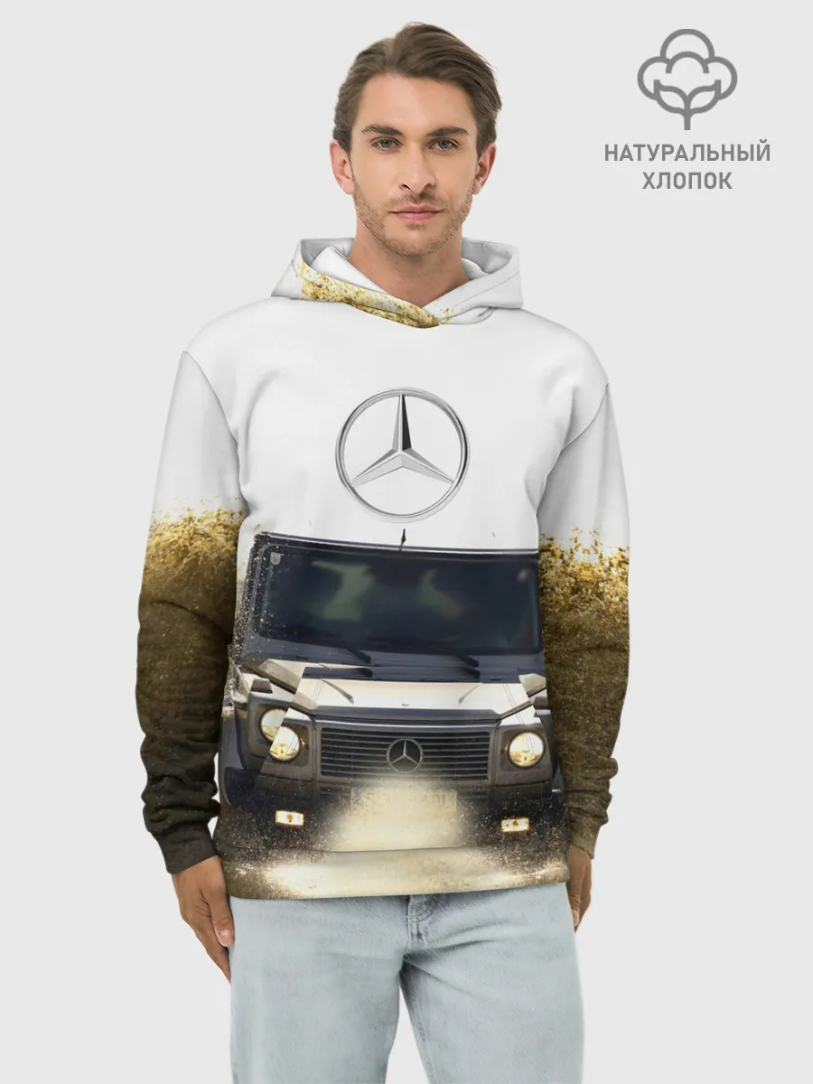 Худи мужской база хлопок / Mercedes