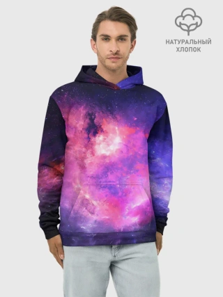 Худи мужской база хлопок / Космос
