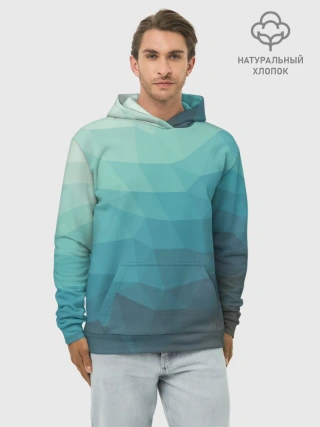 Худи мужской база хлопок / Геометрия