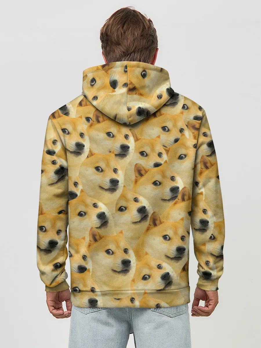 Худи мужской база хлопок / Doge