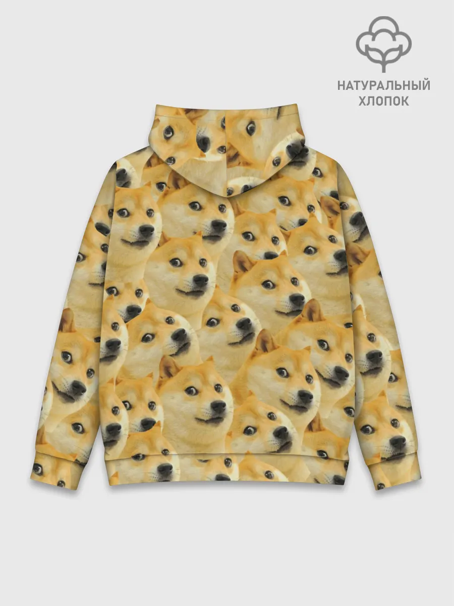 Худи мужской база хлопок / Doge