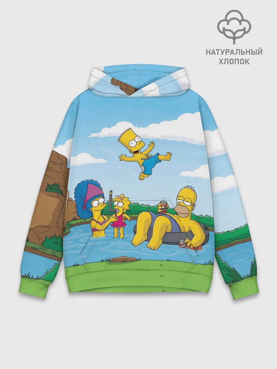Худи мужской база хлопок / The simpsons