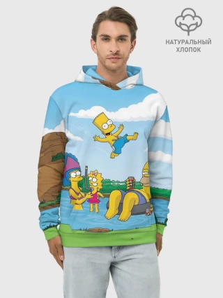 Худи мужской база хлопок / The simpsons