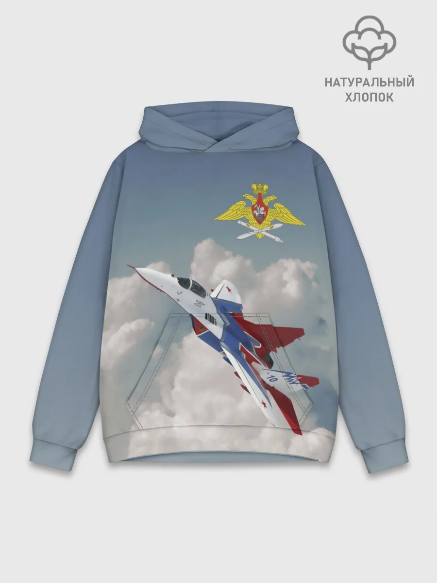 Худи мужской база хлопок / Самолёт