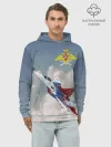 Худи мужской база хлопок / Самолёт