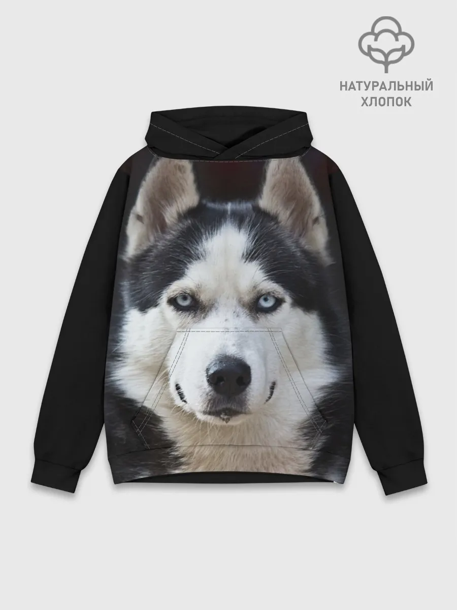 Худи мужской база хлопок / Хаски