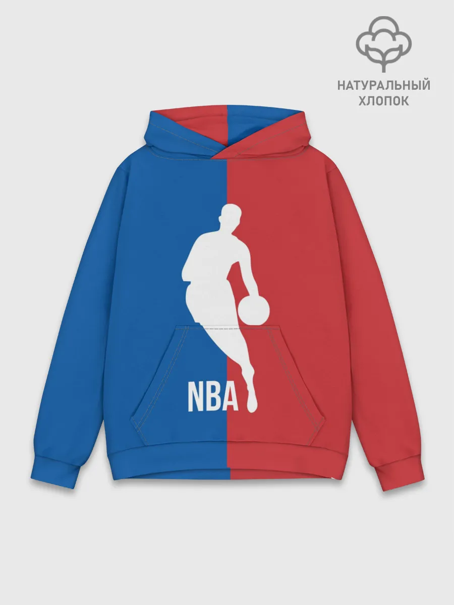 Худи мужской база хлопок / Эмблема NBA