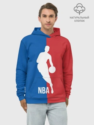 Худи мужской база хлопок / Эмблема NBA