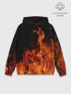 Худи мужской база хлопок / Огонь