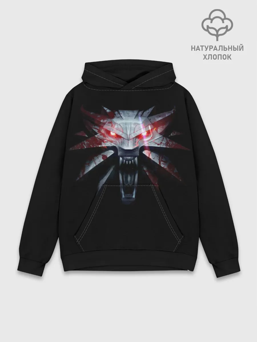 Худи мужской база хлопок / Медальон