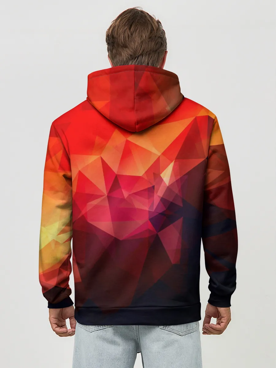 Худи мужской база хлопок / Абстракция