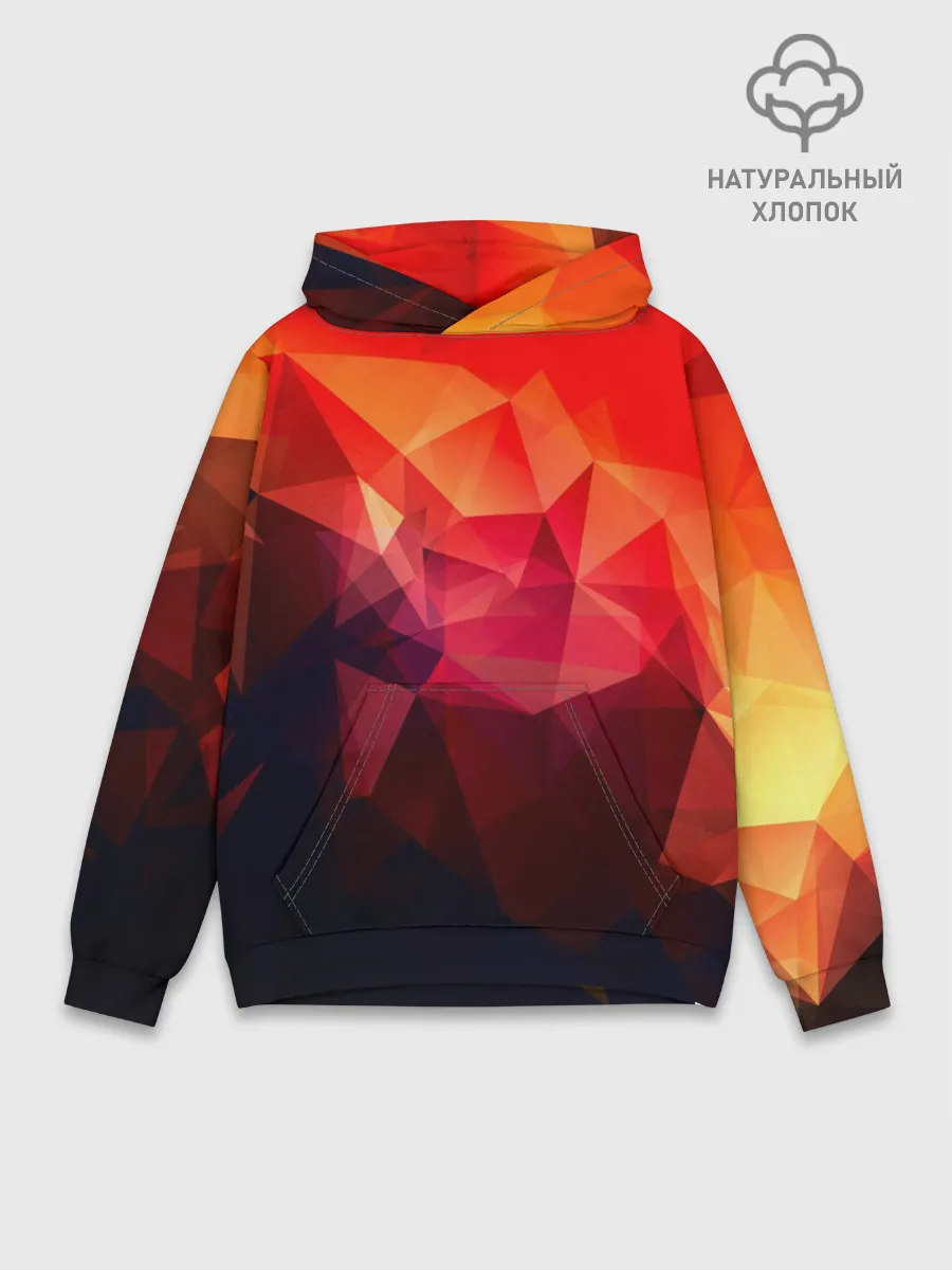 Худи мужской база хлопок / Абстракция