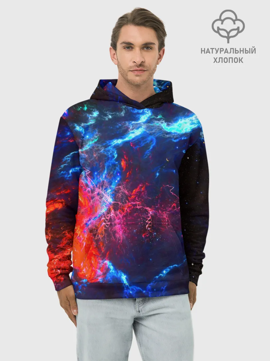 Худи мужской база хлопок / Космос