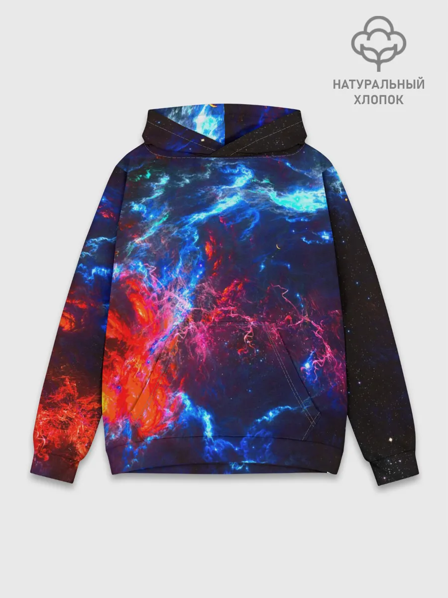 Худи мужской база хлопок / Космос