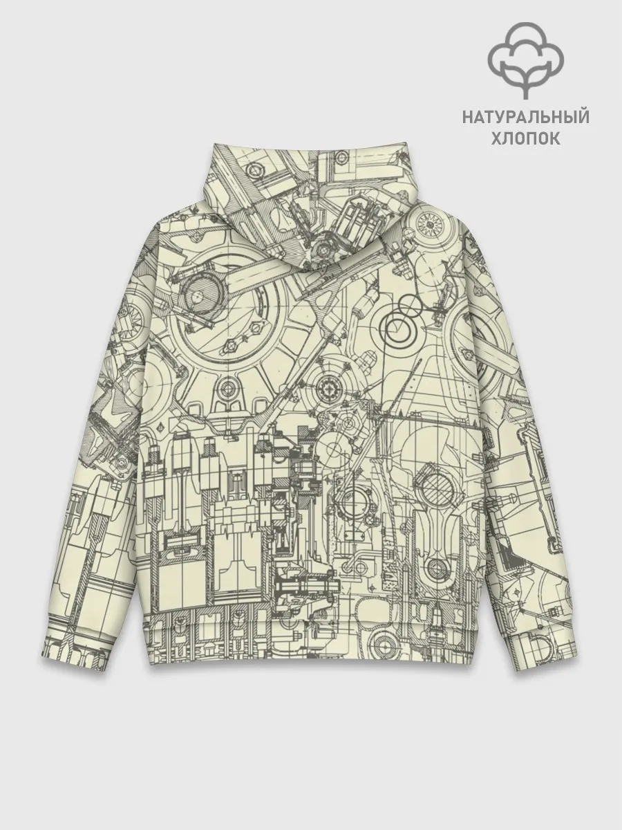 Худи мужской база хлопок / Лучший инженер