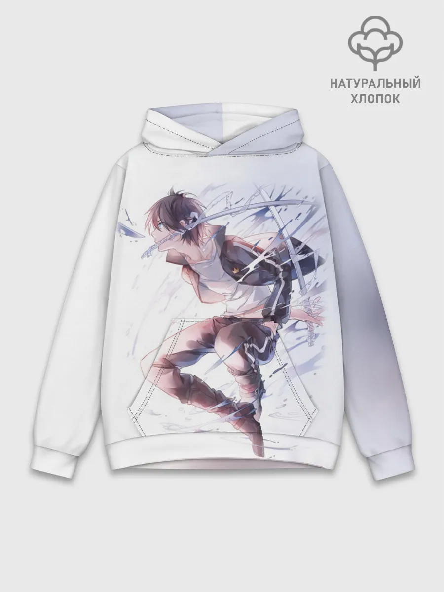 Худи мужской база хлопок / Летающий Ябоку