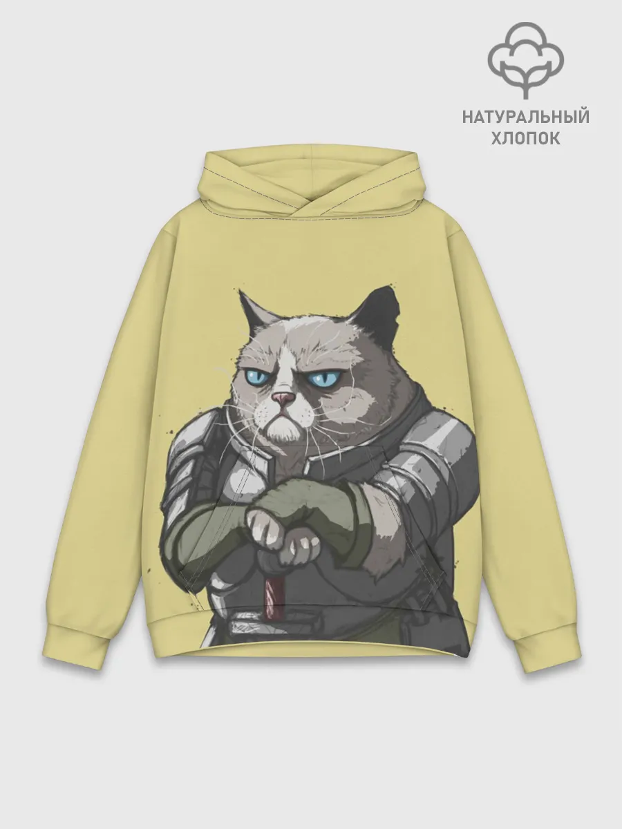 Худи мужской база хлопок / Кот