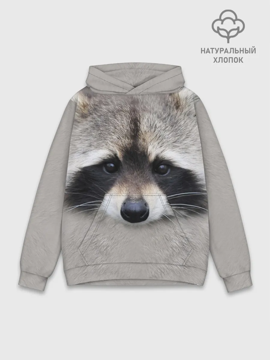 Худи мужской база хлопок / Енот