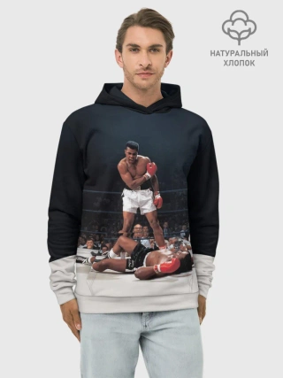 Худи мужской база хлопок / Muhammad Ali