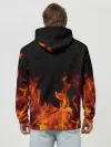 Худи мужской база хлопок / Огонь с искрами