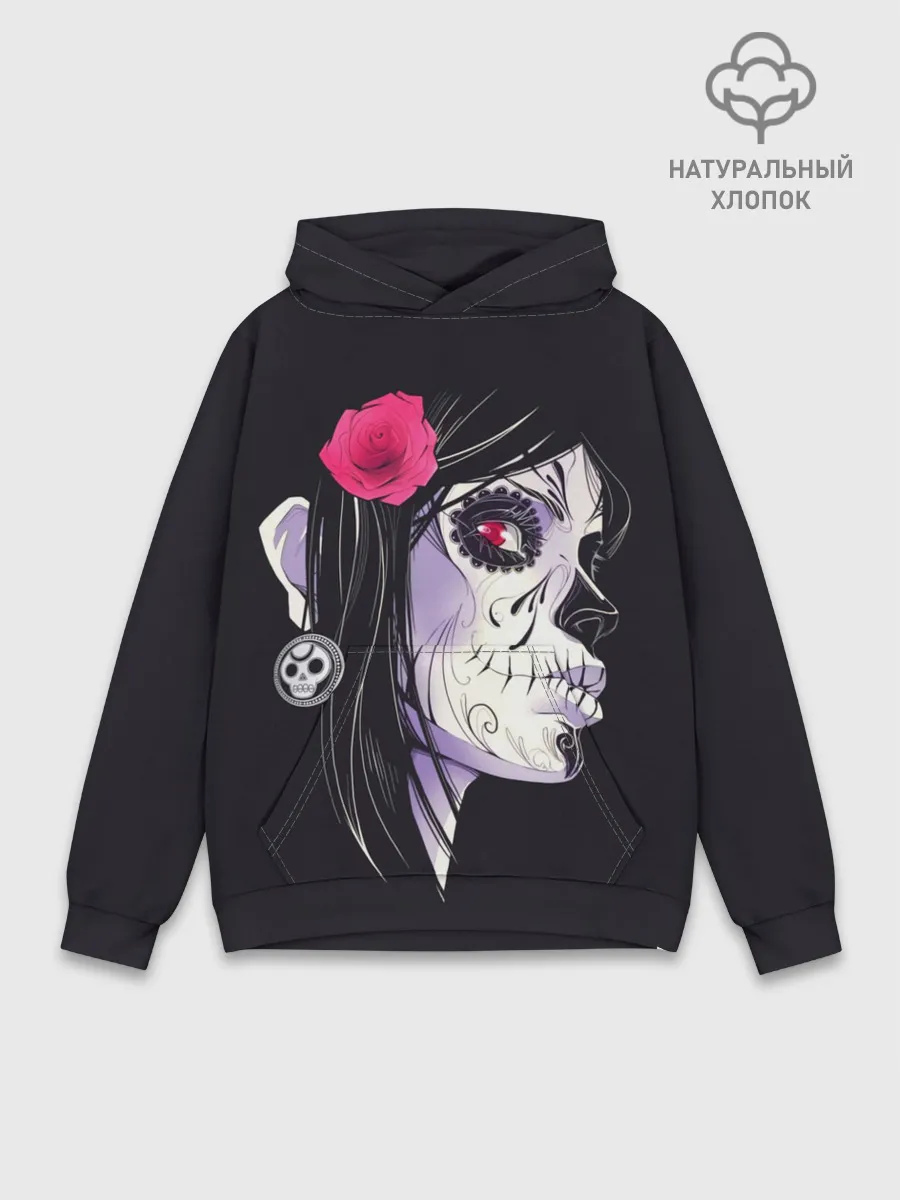 Худи мужской база хлопок / День мертвецов