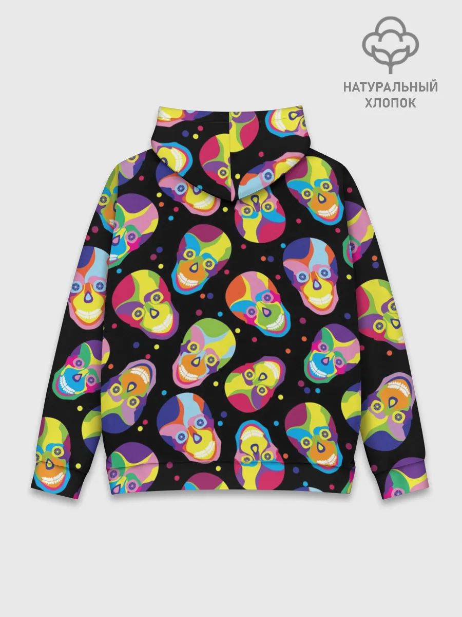 Худи мужской база хлопок / Мексиканские черепа