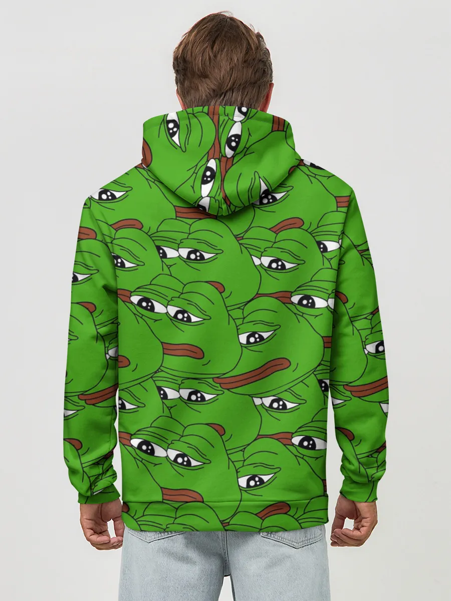 Худи мужской база хлопок / Sad frogs