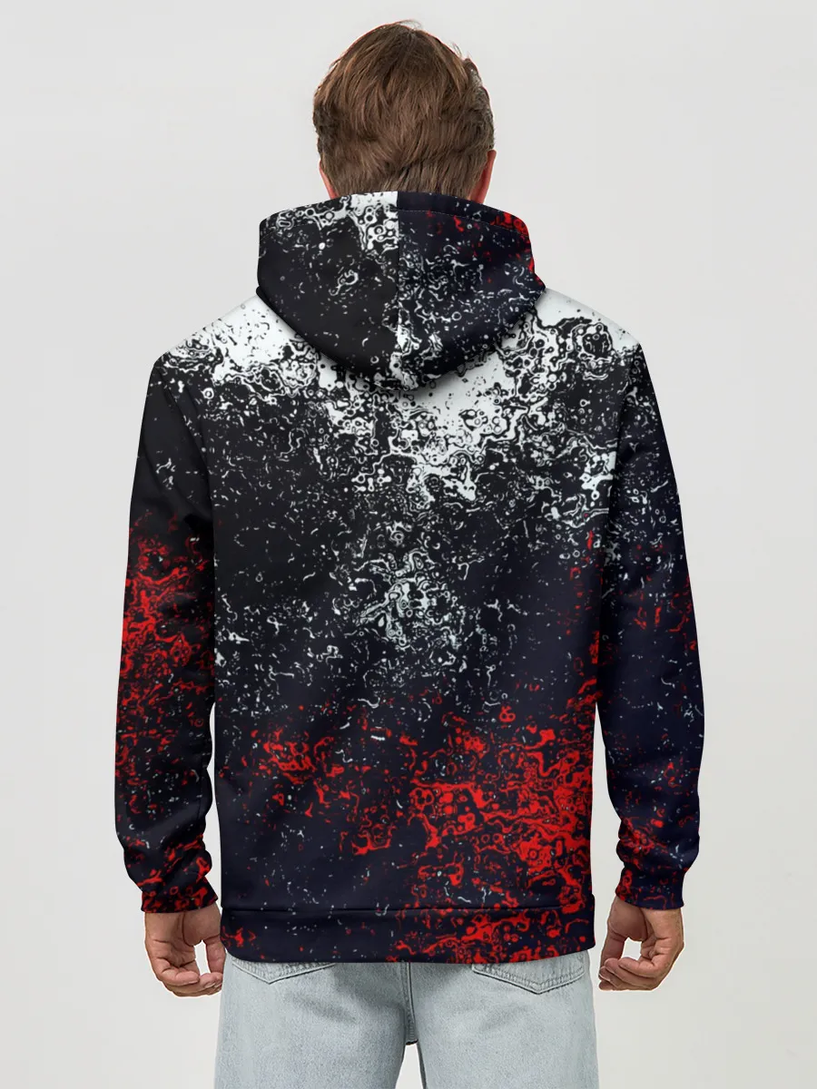 Худи мужской база хлопок / Брызги красок