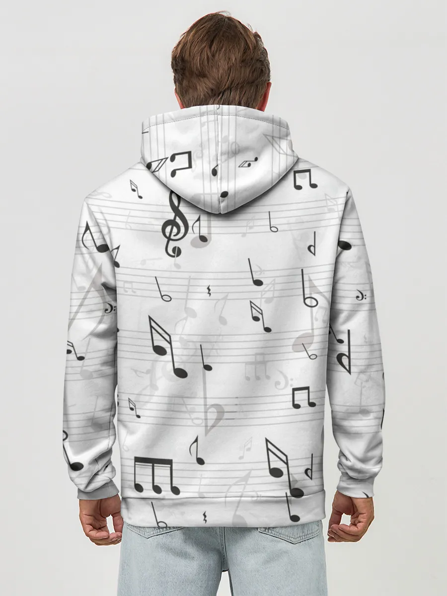 Худи мужской база хлопок / ноты