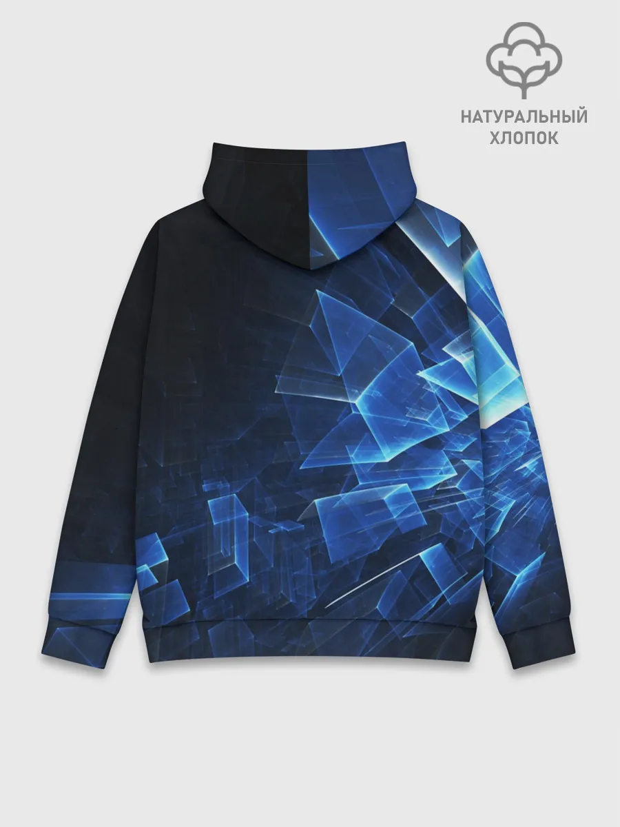 Худи мужской база хлопок / Светящиеся фигуры