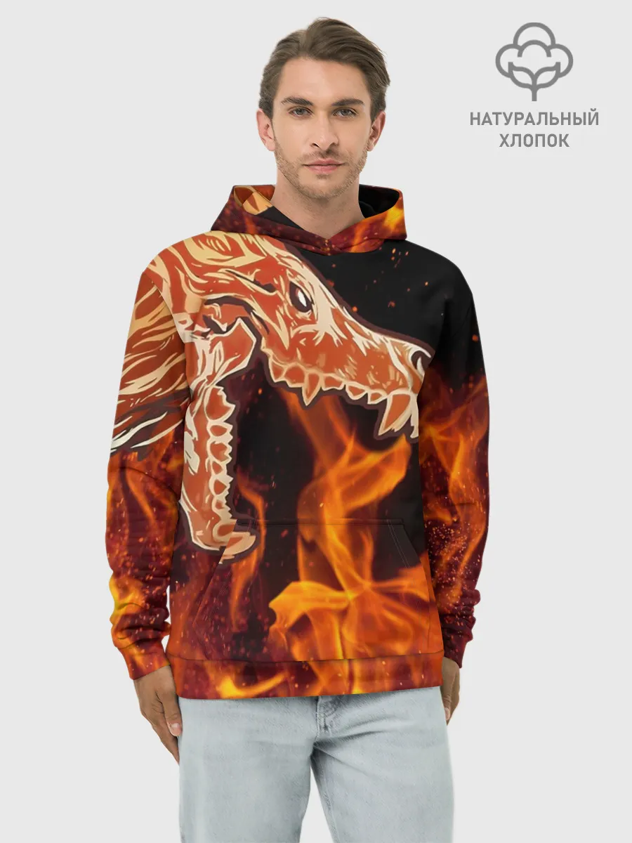 Худи мужской база хлопок / Вой