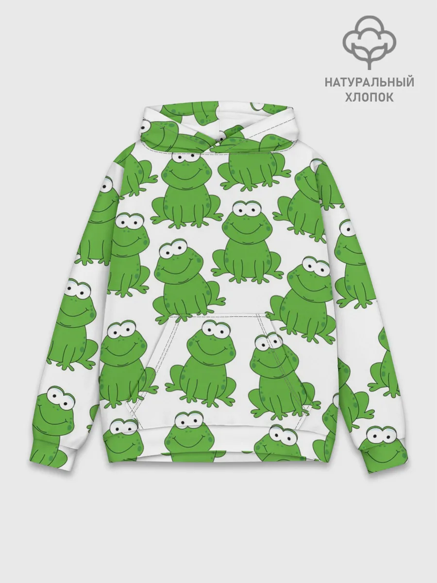 Худи мужской база хлопок / Лягушки