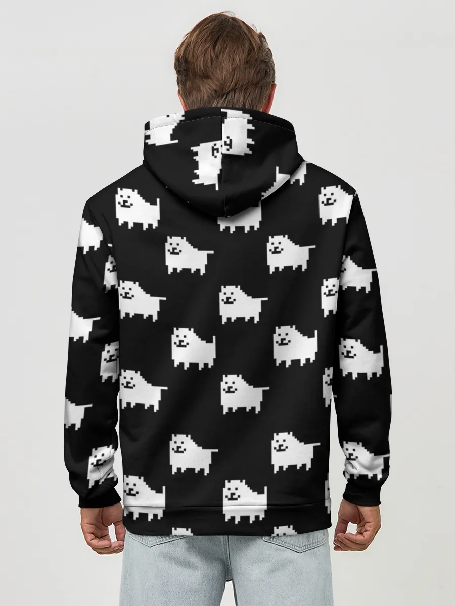 Худи мужской база хлопок / Undertale Annoying dog