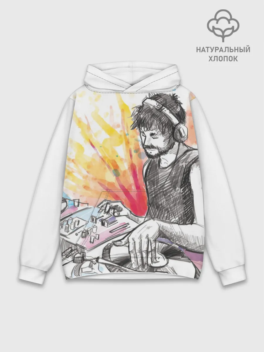 Худи мужской база хлопок / DJ
