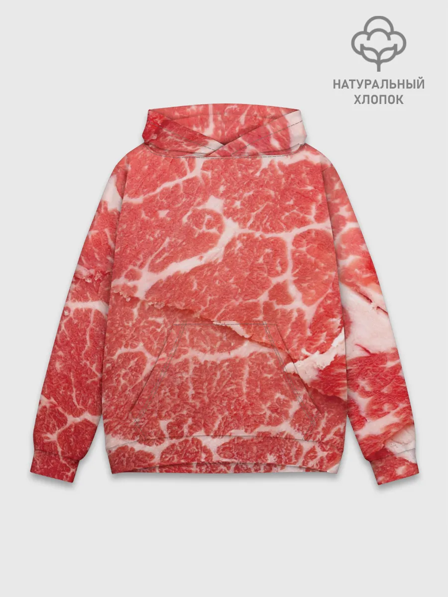 Худи мужской база хлопок / Кусок мяса