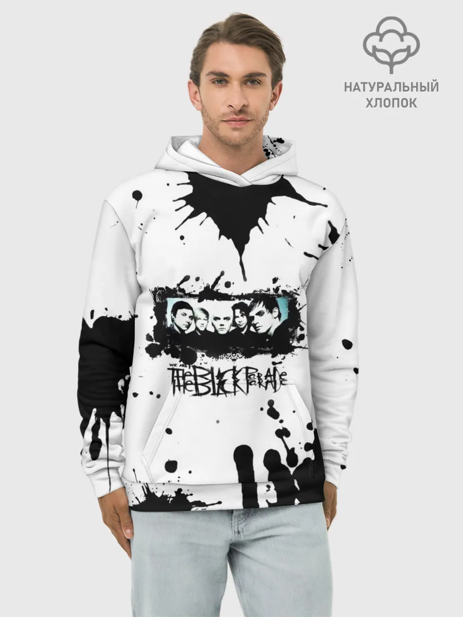Худи мужской база хлопок / We are the black parade