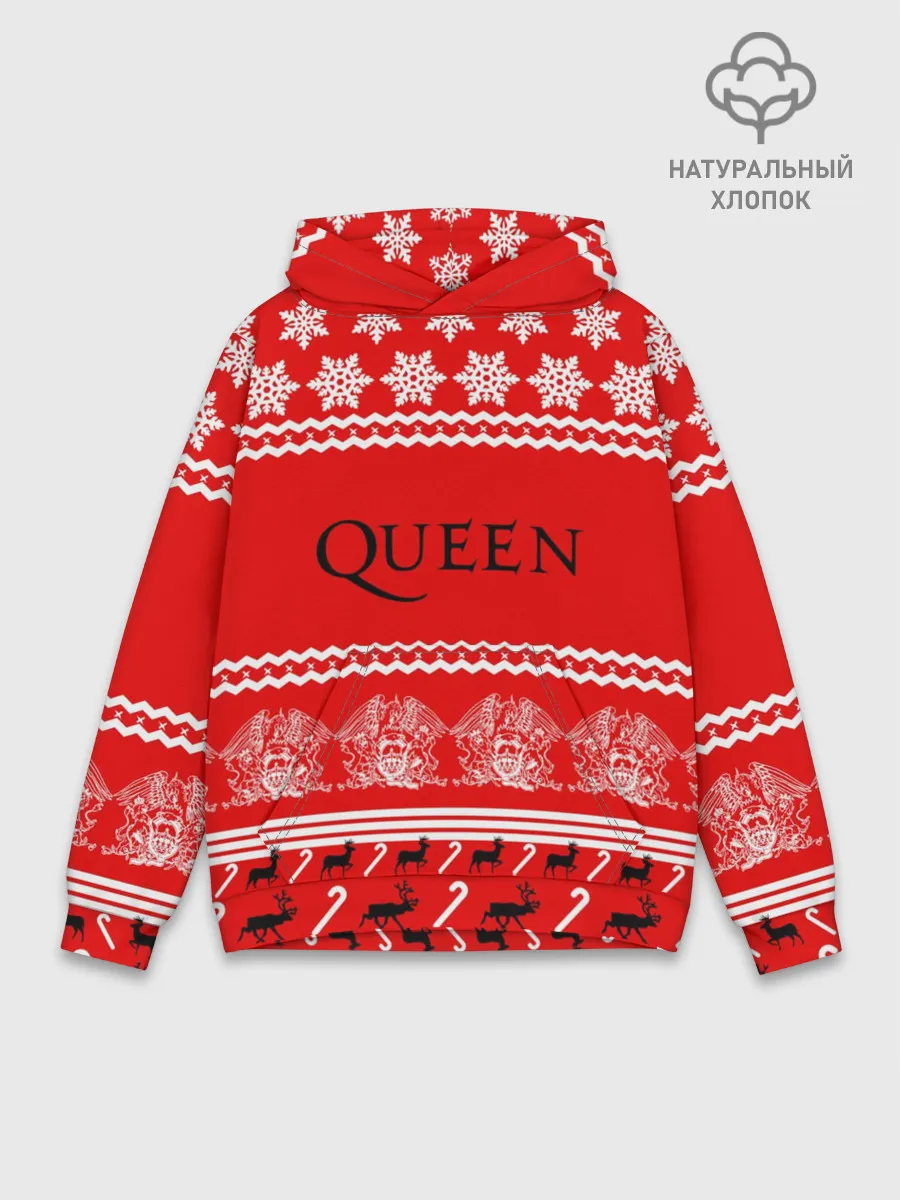 Худи мужской база хлопок / Праздничный Queen