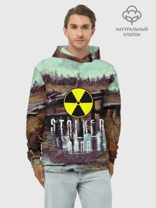 Худи мужской база хлопок / S.T.A.L.K.E.R ВОВА