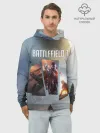 Худи мужской база хлопок / Battlefield 1