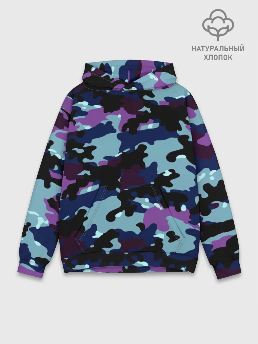 Худи мужской база хлопок / Камуфляж
