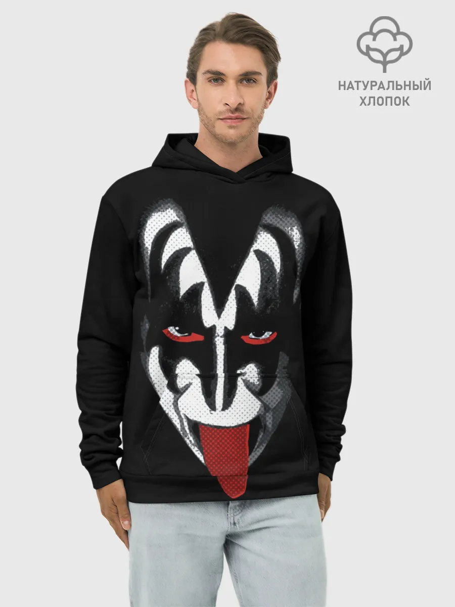 Худи мужской база хлопок / Кисс