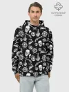 Худи мужской база хлопок / Pirates Pattern