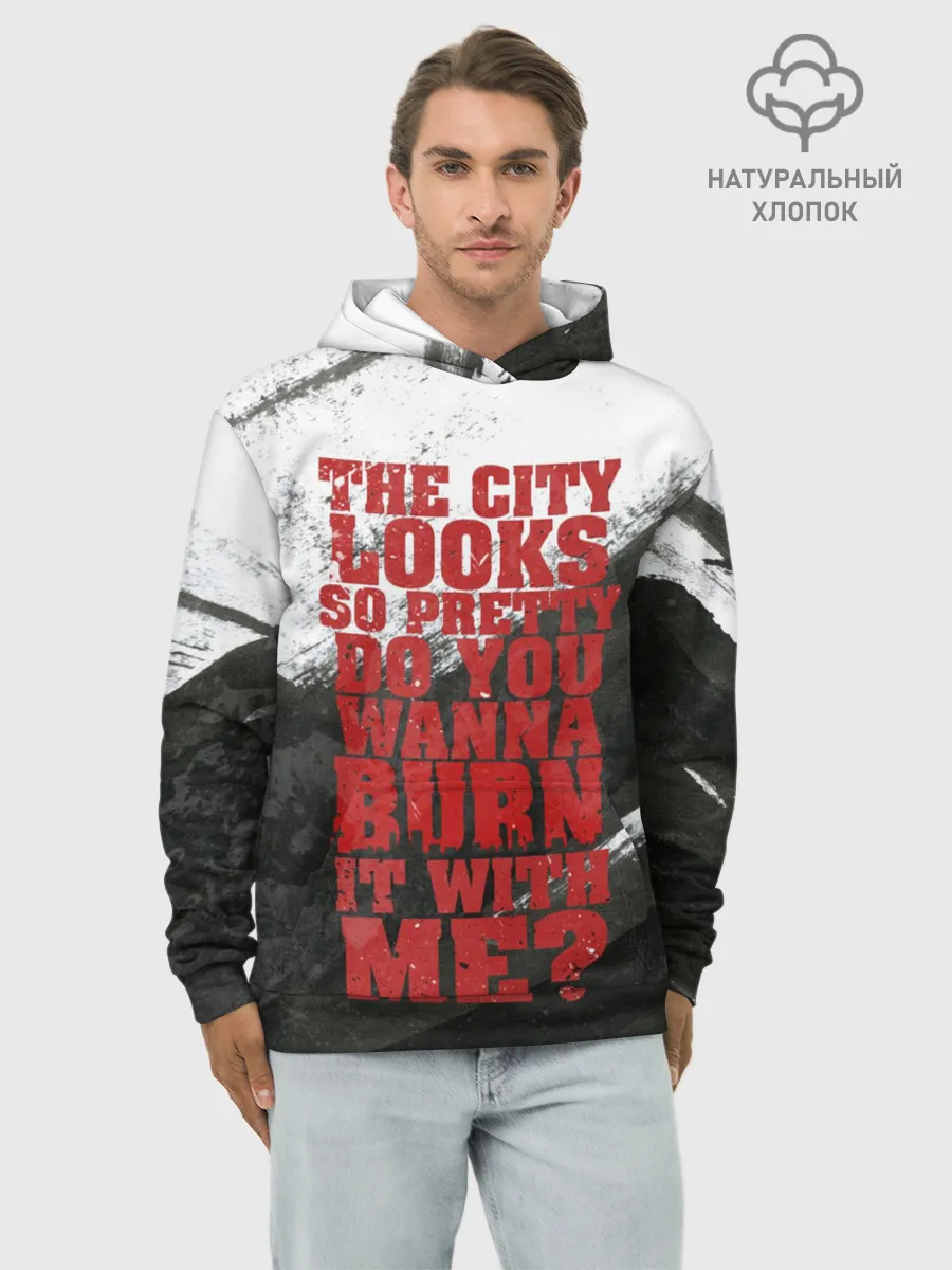 Худи мужской база хлопок / Hollywood Undead