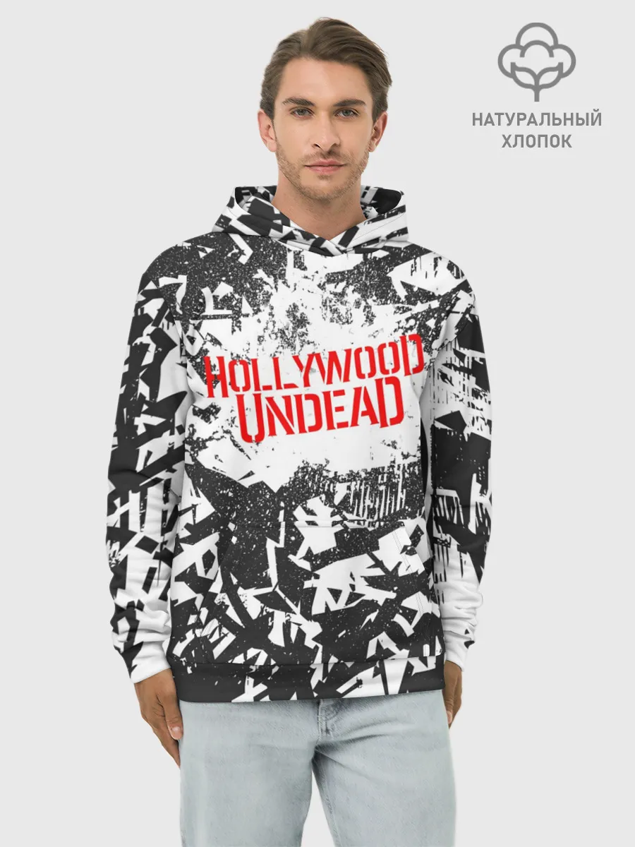 Худи мужской база хлопок / Hollywood Undead