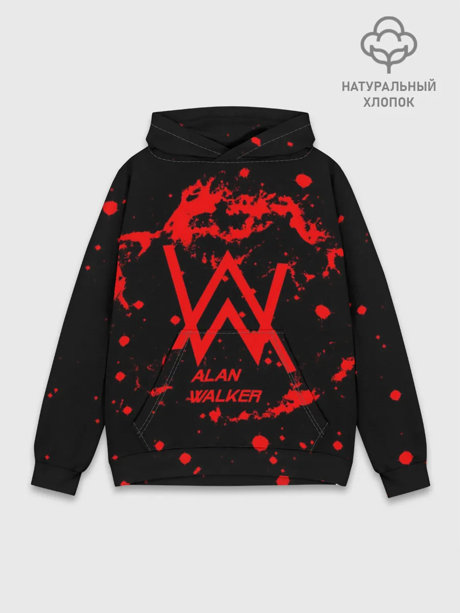 Худи мужской база хлопок / Alan Walker music space