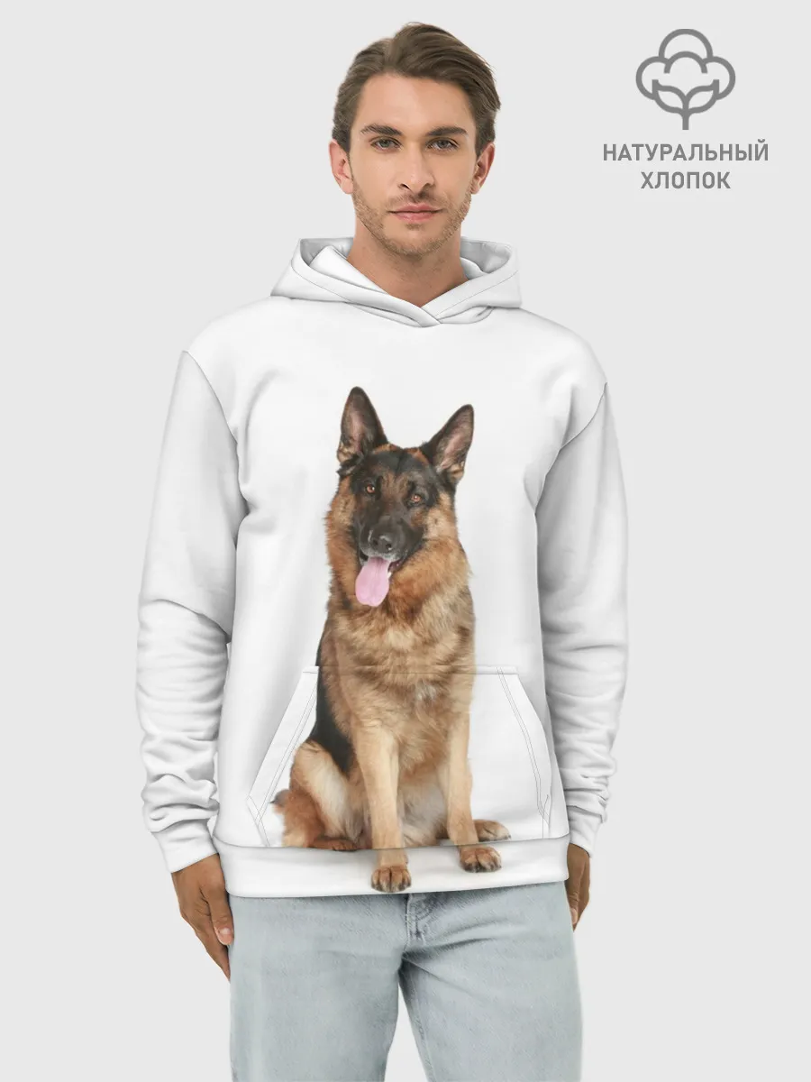 Худи мужской база хлопок / Верный друг
